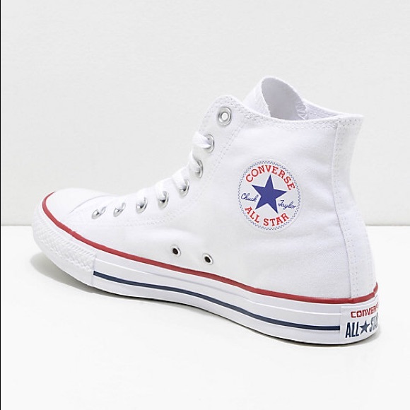 white high top converse size 7